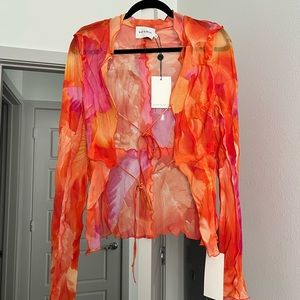 Rat & Boa print Zephyr Blouse